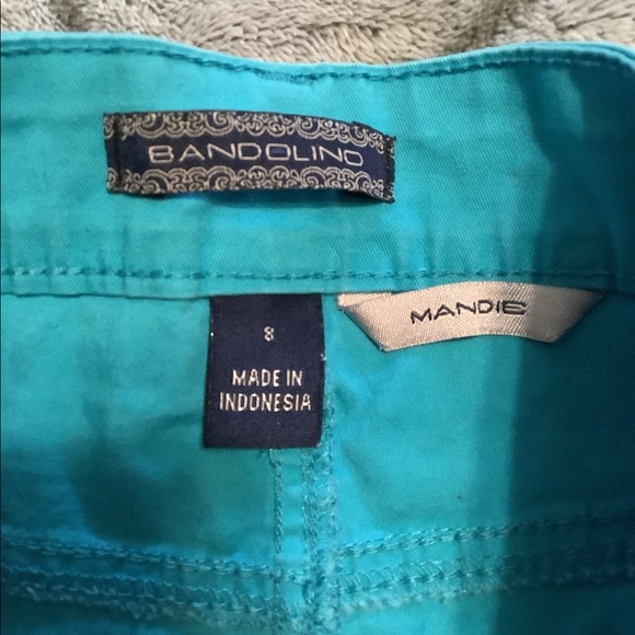 Bandolino shorts turquoise Mandie style size 8 in great shape goo… - Picture 8 of 10